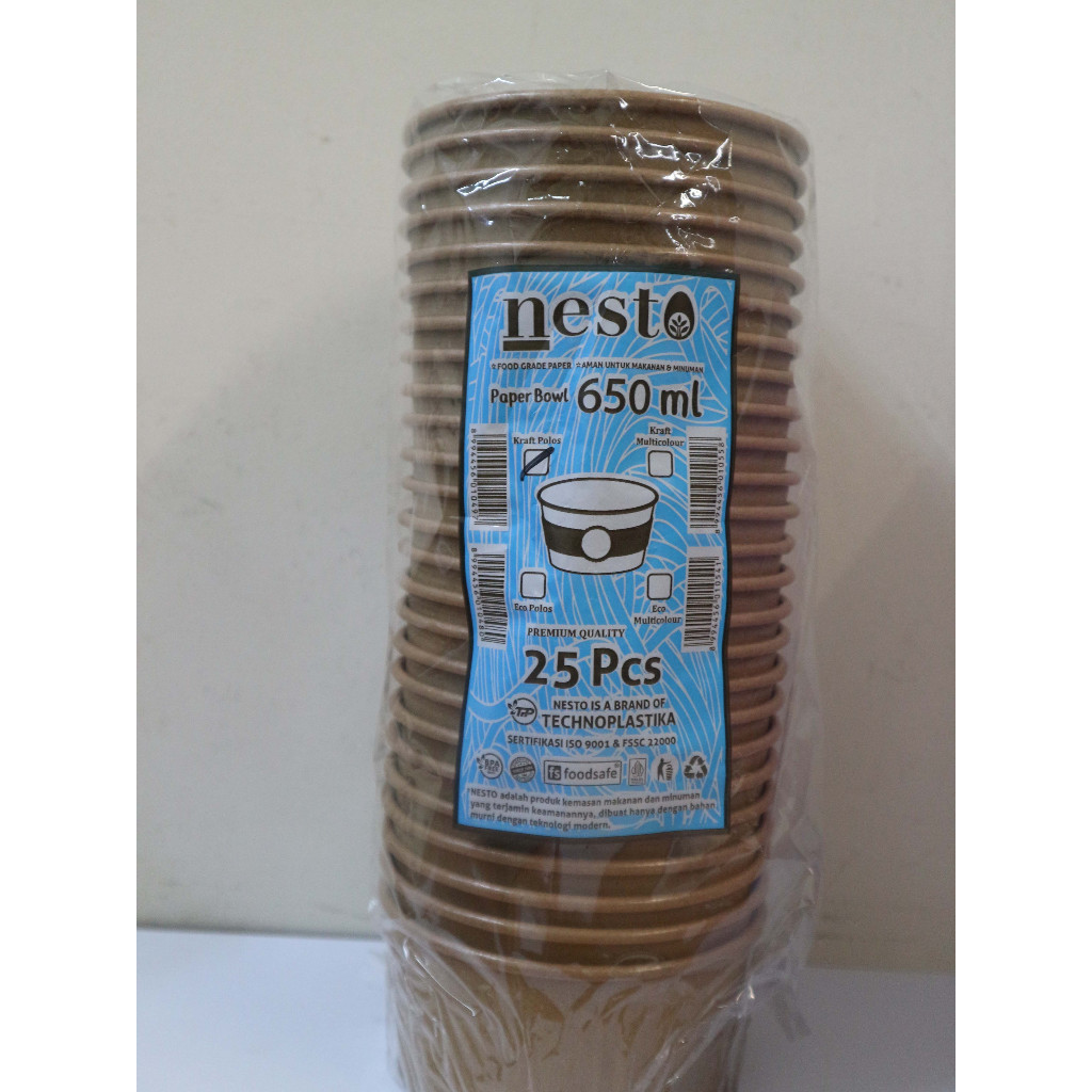 Nesto Kraft Paper Bowl 650 ml