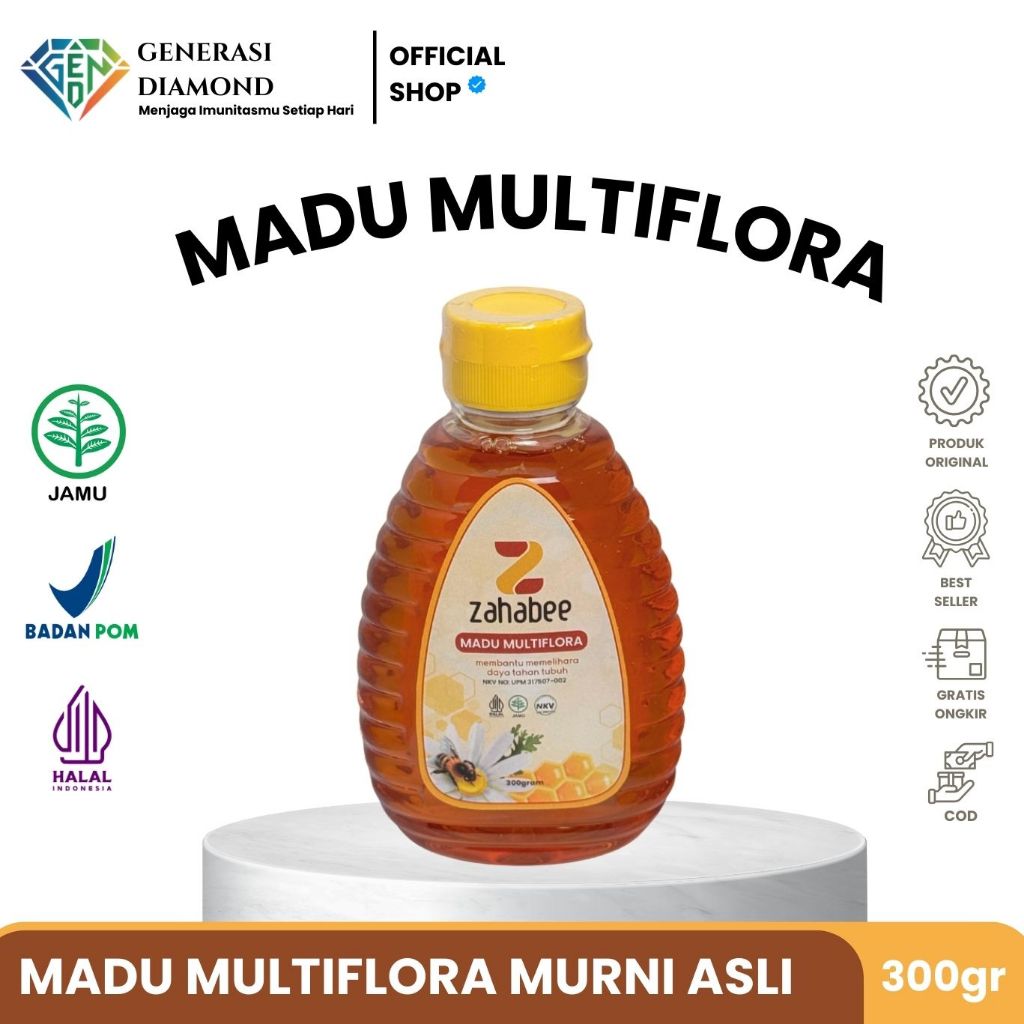 

Madu Asli 100% Multiflora 300 Gram