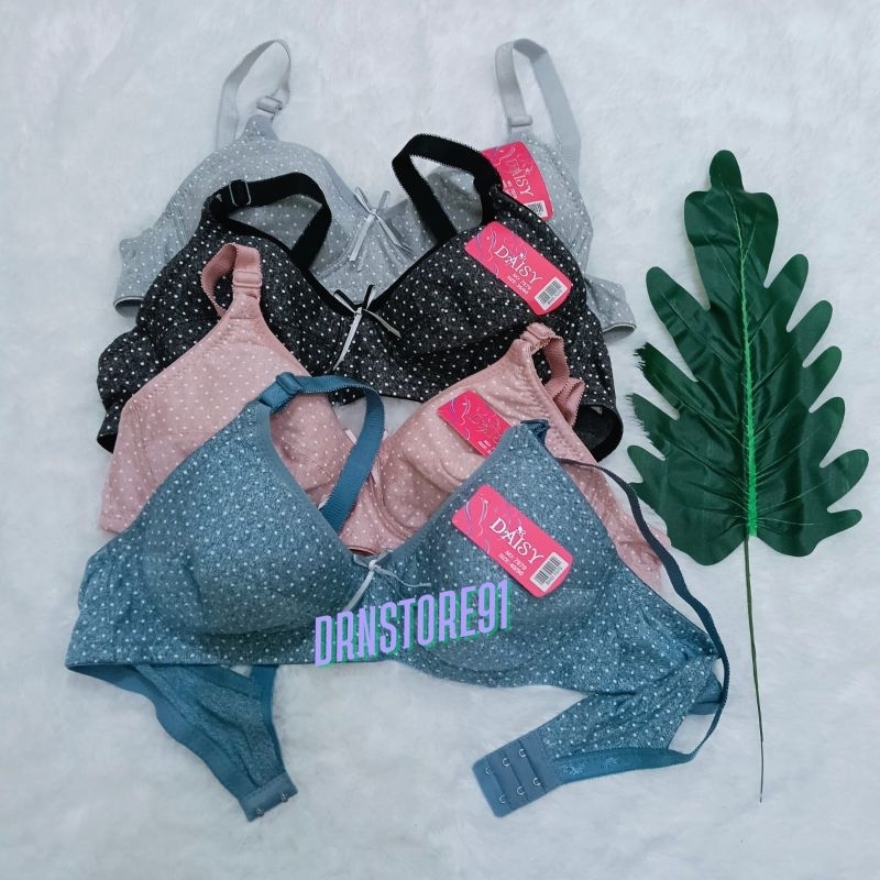 1PCS SPORT BRA DAISY 7070 BUSA TIPIS MOTIF BINTIK BRA DAISY