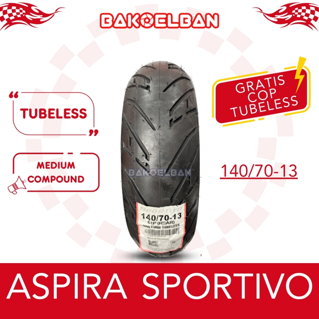 BAN MOTOR ASPIRA PREMIO SPORTIVO 140/70-13