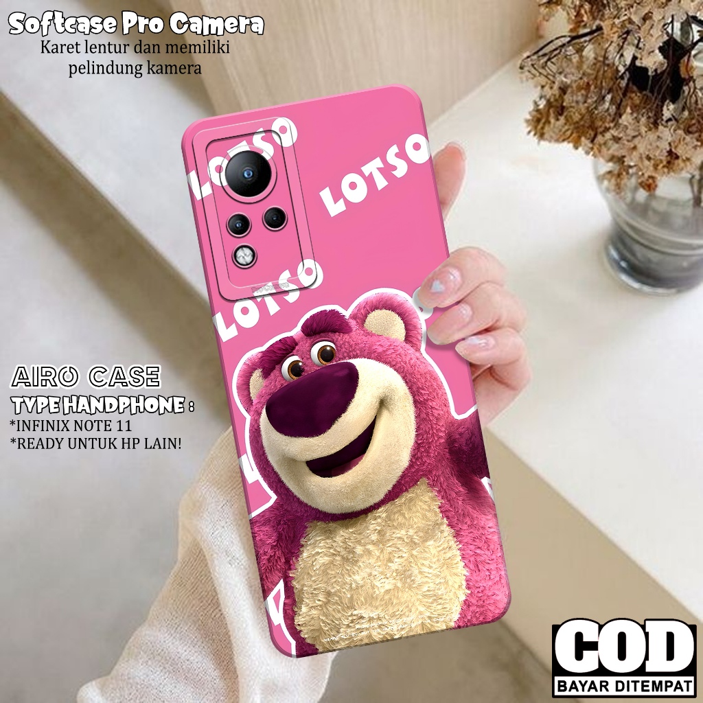 Case INFINIX NOTE 11 - Fashion Case KARTUN - Softcase INFINIX NOTE 11 - Case Pro Camera - Casing INF