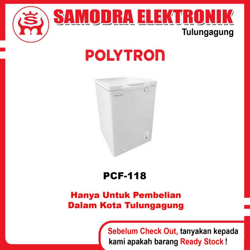 Chest Freezer POLYTRON PCF-118 | Chest Freezer 100 Liter