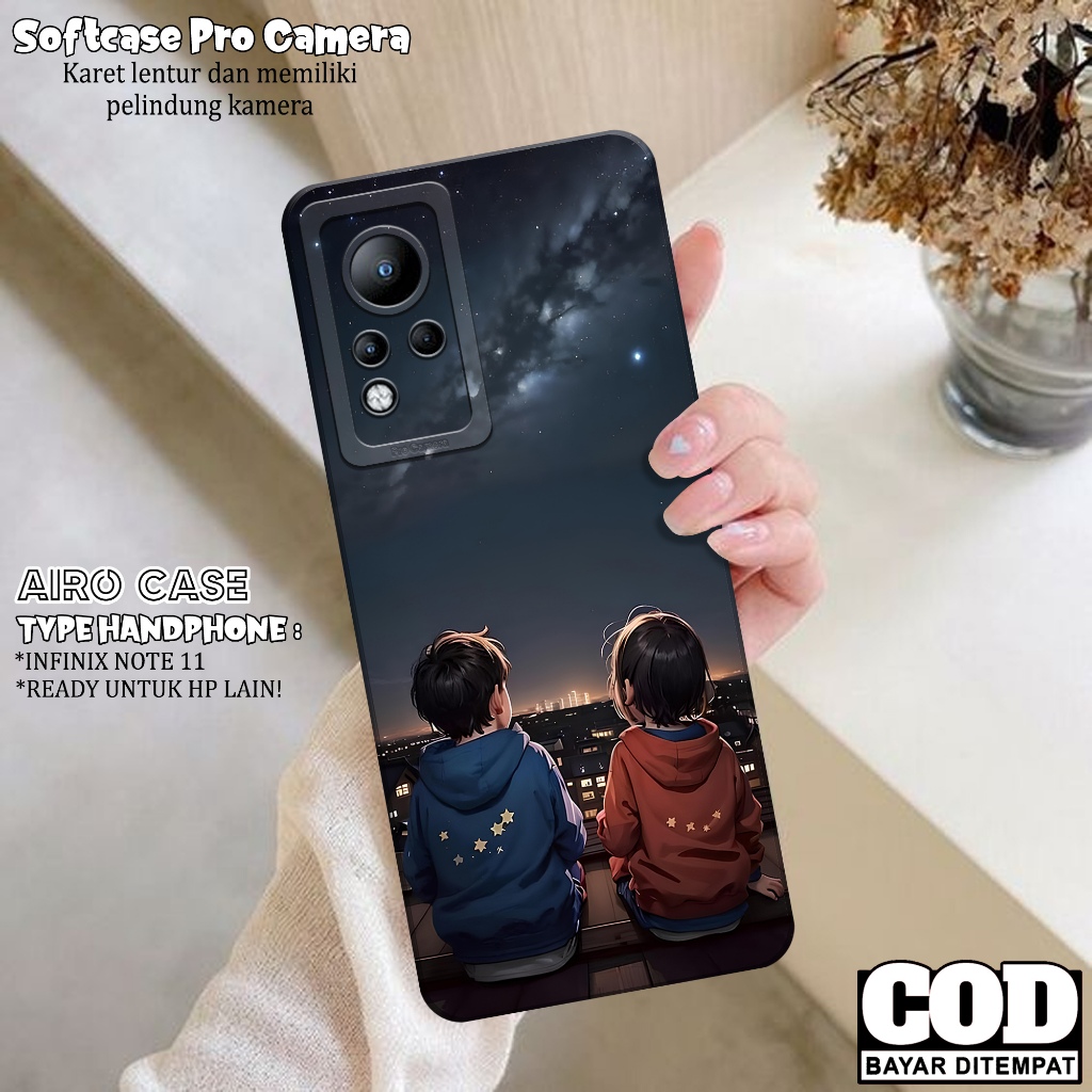 Case INFINIX NOTE 11 - Fashion Case KARTUN - Softcase INFINIX NOTE 11 - Case Pro Camera - Casing INF