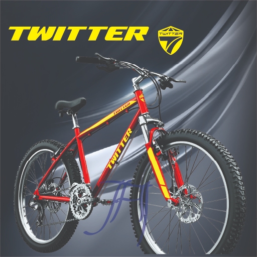 Sticker 1 Set TWITTER/Sticker cutting sepeda