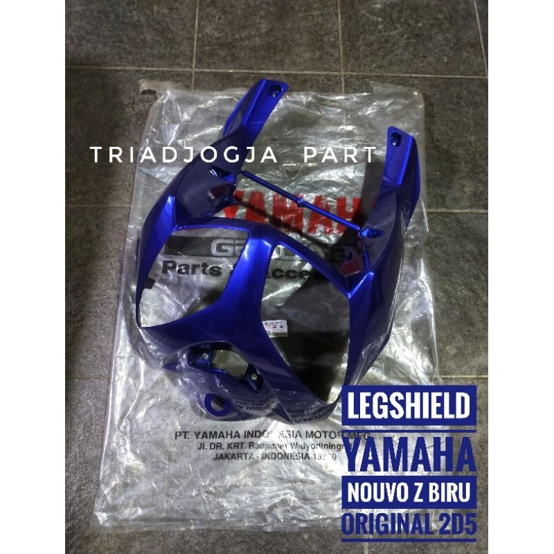 cover legshield tameng depan nouvo z biru original 2D5
