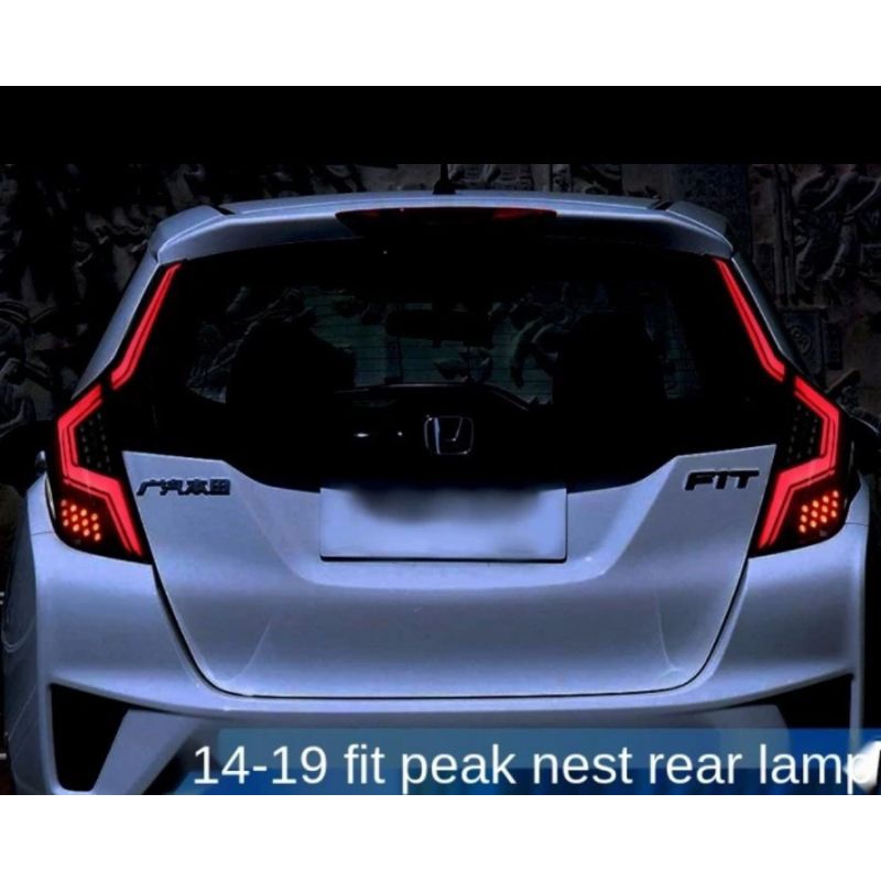 stoplamp Honda all New JAZZ GK5 Honeycomb Smoke