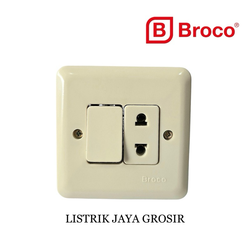 BROCO engkel stop IB / Saklar engkel + stop kontak New Gee