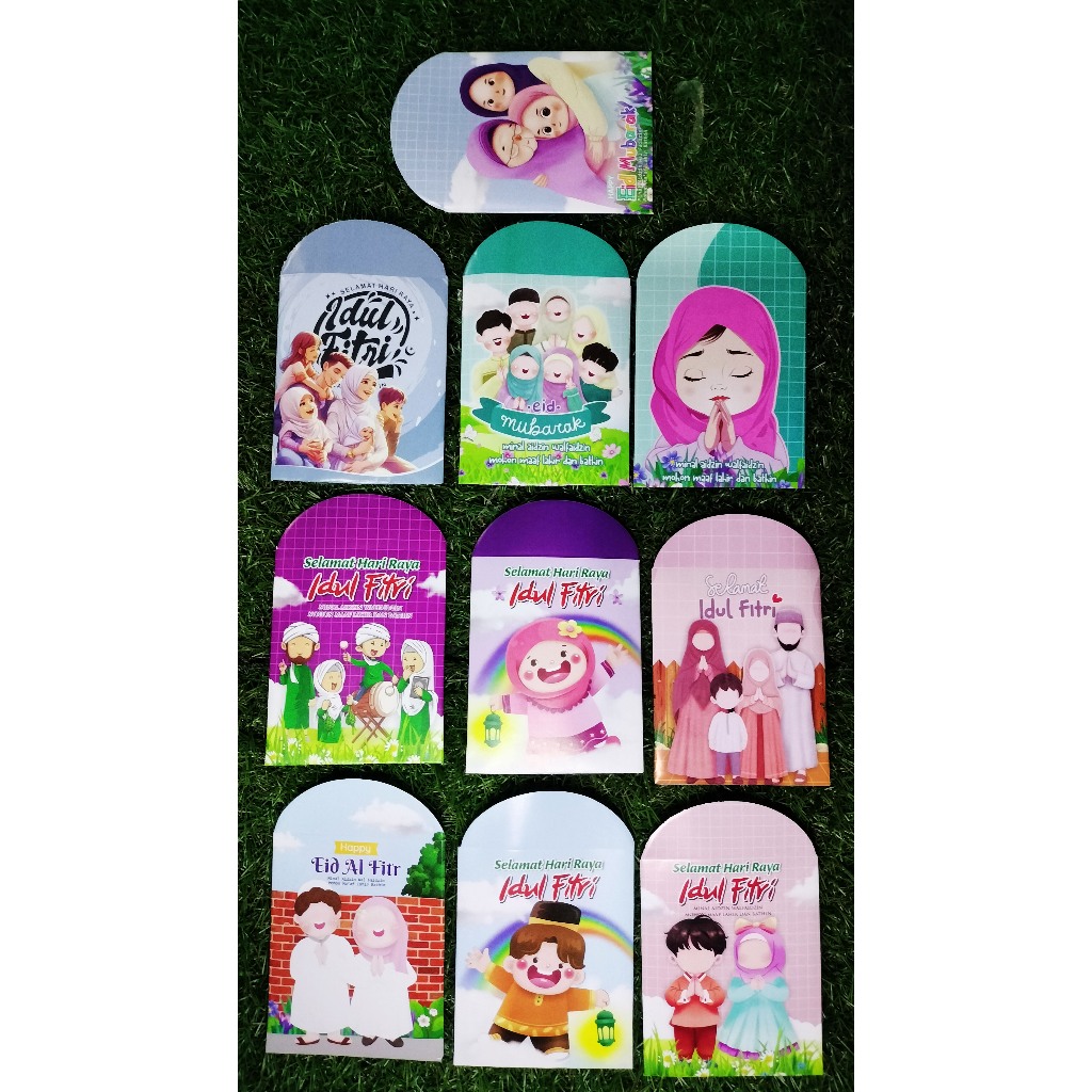 

Amplop lebaran karakter muslim 10 pcs angpau