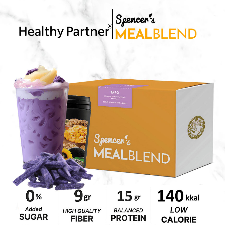 

Spencer's MealBlend Taro–Solusi Praktis Meal Replacement Multigrain Alami untuk Nutrisi Sehat