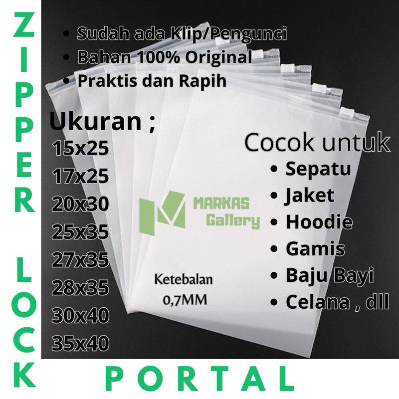POLOS ZIPPER LOCK/POUCH Polos 20x30, 25x35,30x40