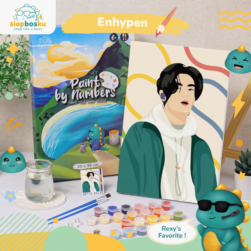 

SIAP BOSKU KANVAS LUKIS PAINT BY NUMBER AESTHETIC 20x30 CM - ENHYPEN