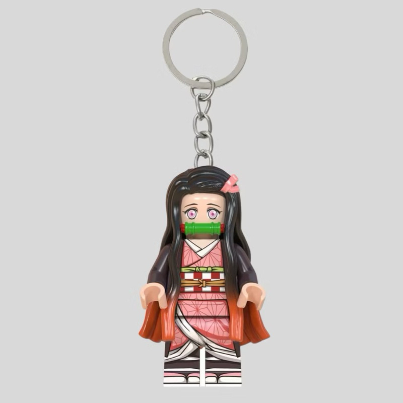 Nezuko LEGO Keychain | Gantungan Kunci LEGO Nezuko | Demon Slayer Series