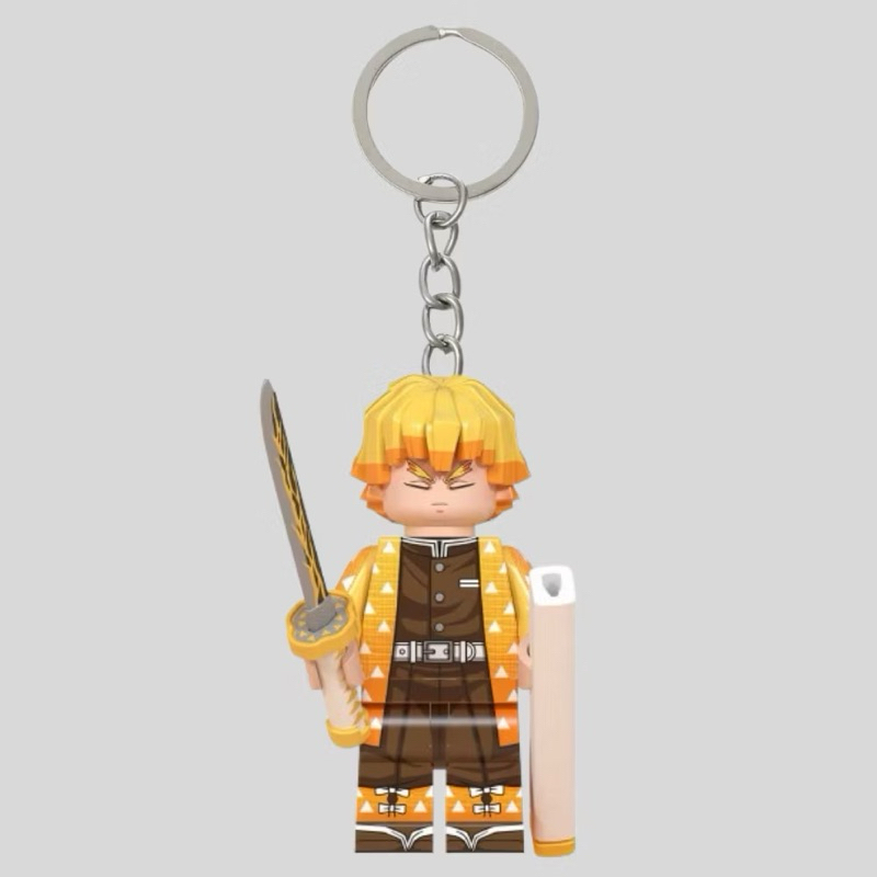 Zenitsu LEGO Keychain | Gantungan Kunci LEGO Zenitsu | Demon Slayer Series