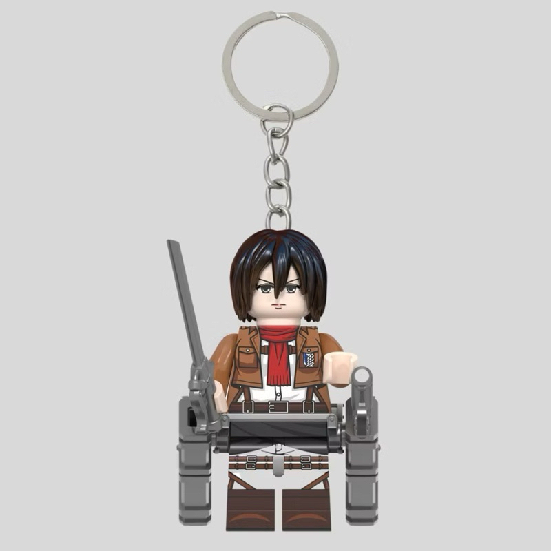 Mikasa Ackerman LEGO Keychain | Gantungan Kunci LEGO Mikasa Ackerman | Attack On Titan Series