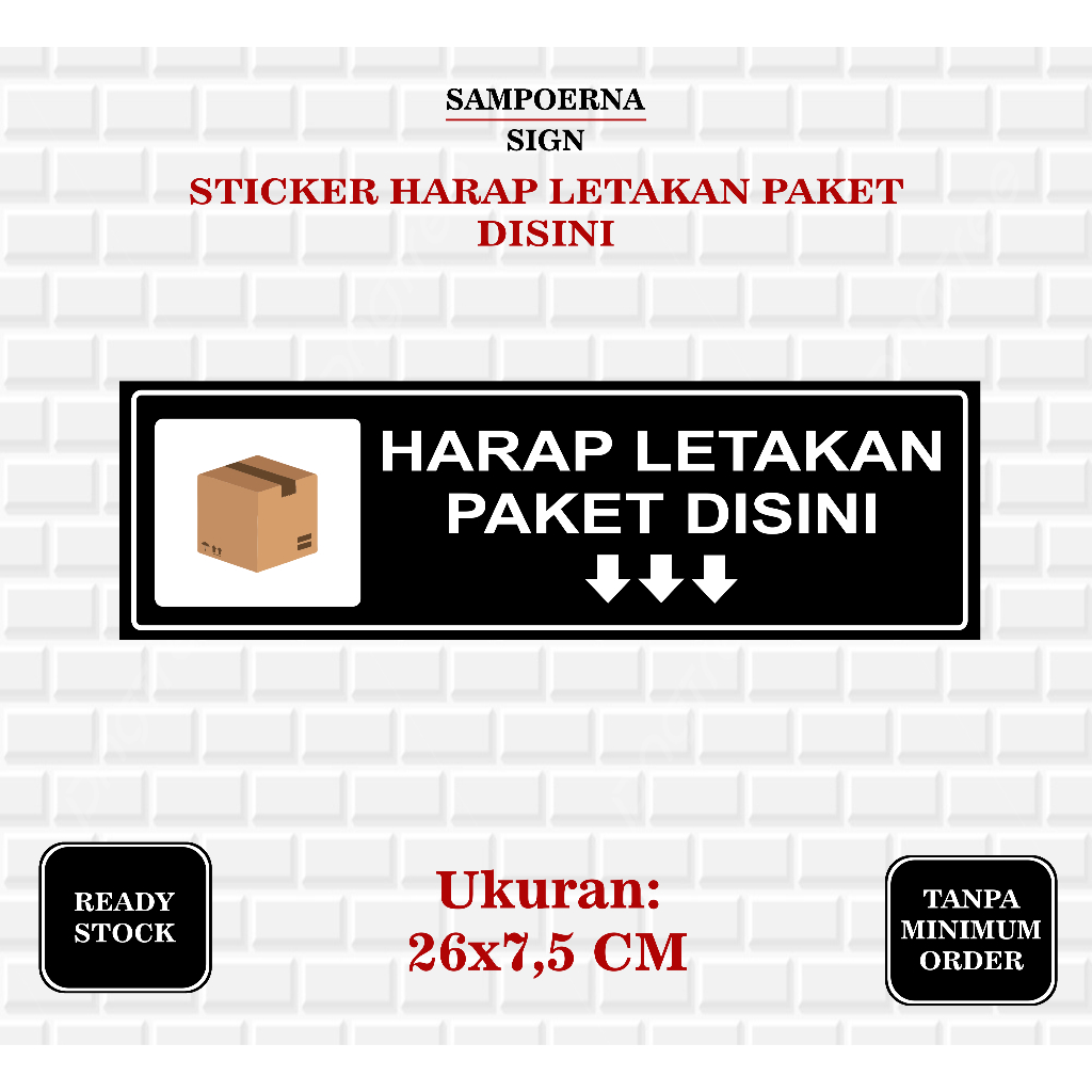 

Sticker taruh paket disini / stiker letakkan paket / stiker taruh barang / stiker makanan / stiker paket / stiker taruh barang disini