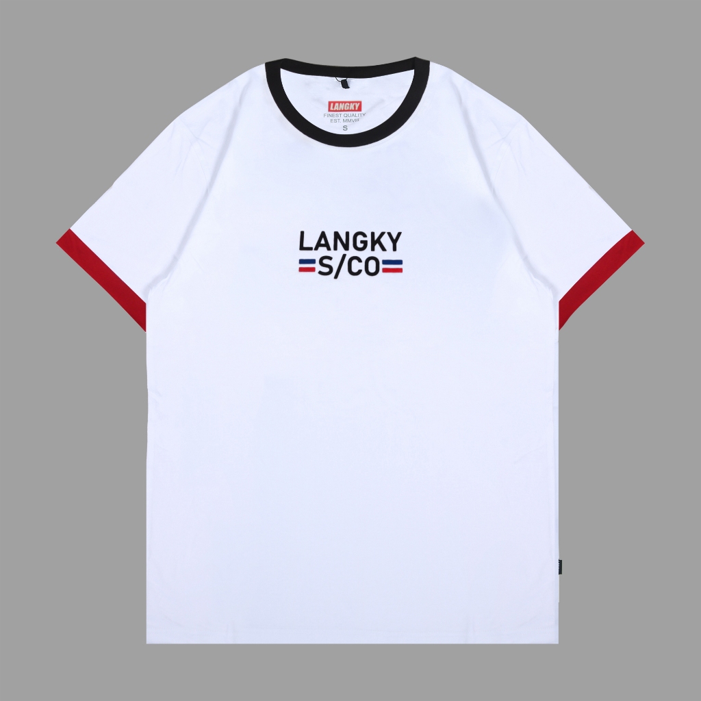 Kaos Pria Distro Langky T-Shirt Katun Original Kuning Hitam BWAB  R24 GLAIDO