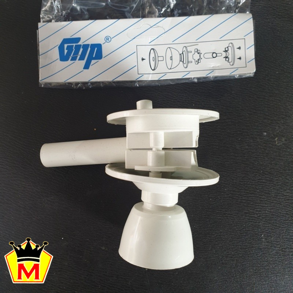 [1 SET] Pegangan Pintu PVC / Pegangan Pintu Kamar Mandi / Tarikan Pintu PVC Kamar Mandi GMP