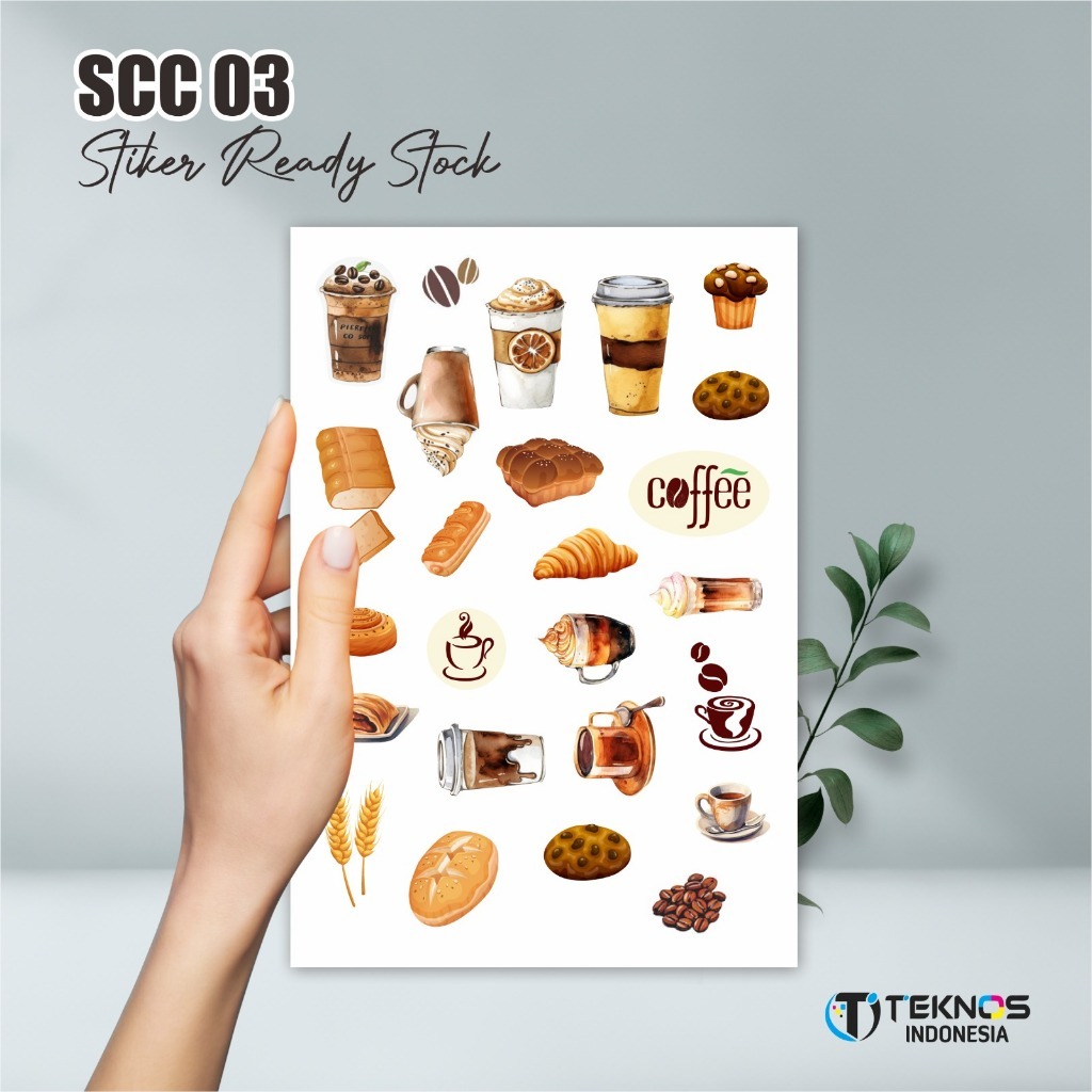 

[10 PCS] STIKER VINYL AESTHETIC - STIKER TEMA COFFE READY STOCK - STIKER SCC 03