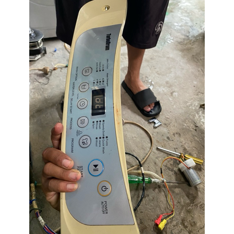 modul mesin cuci lg pintu atas top loading turbo drum