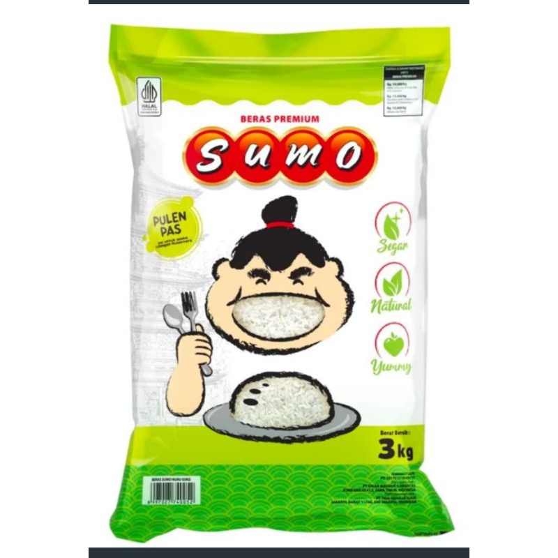 

HG Beras Sumo 5kg Premium Pulen Bebas Pestisida