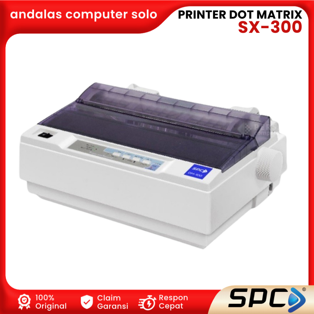 PRINTER DOT MATRIX SPC SX300 SX-300 9-Pin IMPACT DOT MATRIX PRINTER INVOICE STRUK DOKUMEN