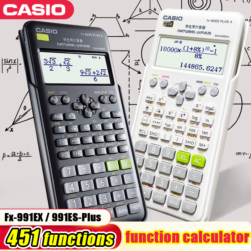 

Kalkulator Scientific Casio ilmiah FX-991EX/991ES-Plus Calculator Scientific Casio Kalkulator Casio Scientific 451 Fungsi/Dua Sumber