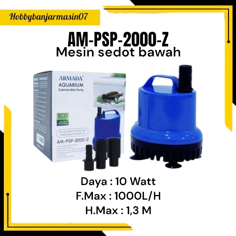 SUBMERSIBLE PUMP ARMADA AM-PSP-2000-Z MESIN AQUARIUM MESIN FILTER MESIN SEDOT BAWAH