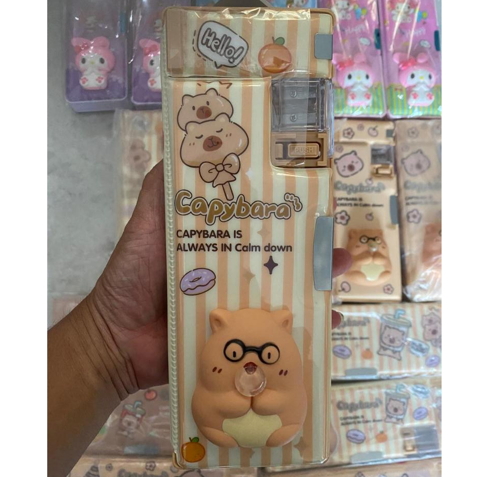

Kotak pensil anak sekolah tempat pensil lucu anak Paud TK SD Capybara Sanrio Cinammoroll