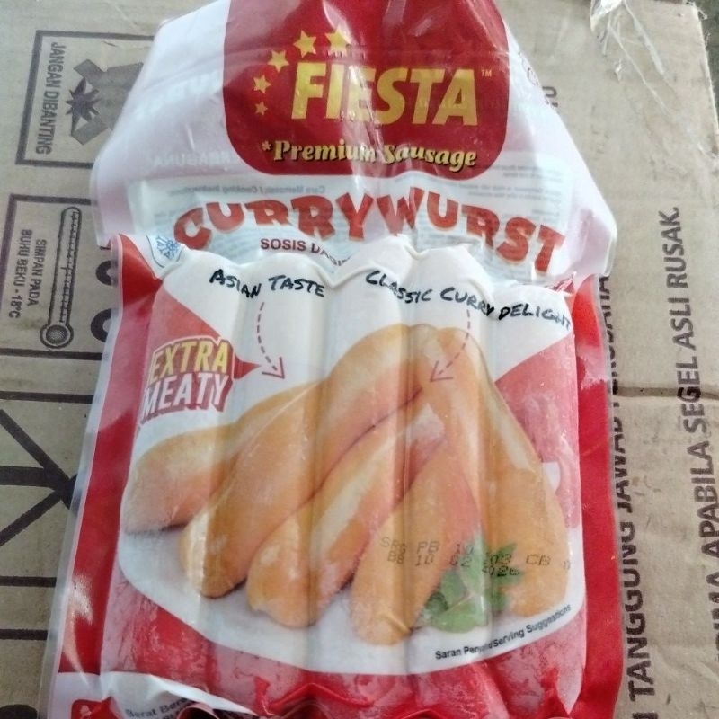 

Fiesta Premium Sausage Currywurst 300 gr