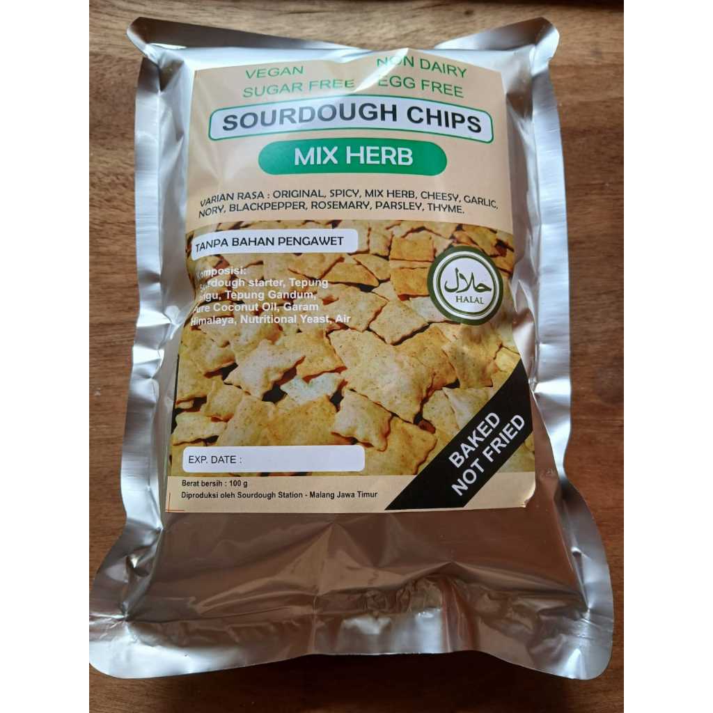 

Ukf5Pc6F4H (Kuliner.Kita) Original Sourdough Cracker Chips Cemilan Diet Sehat Low Gluten Vegan