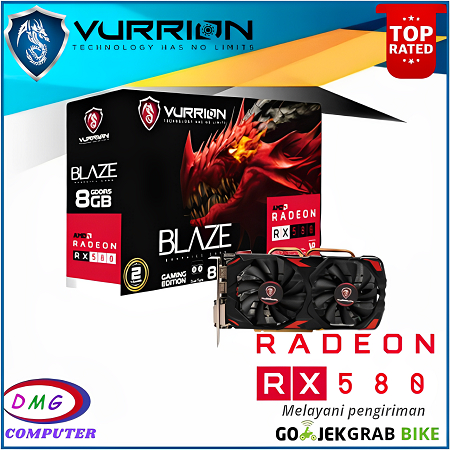 VURRION BLAZE RADEON RX580 8GB RX 580 8G RX-580 8GB AMD RADEON