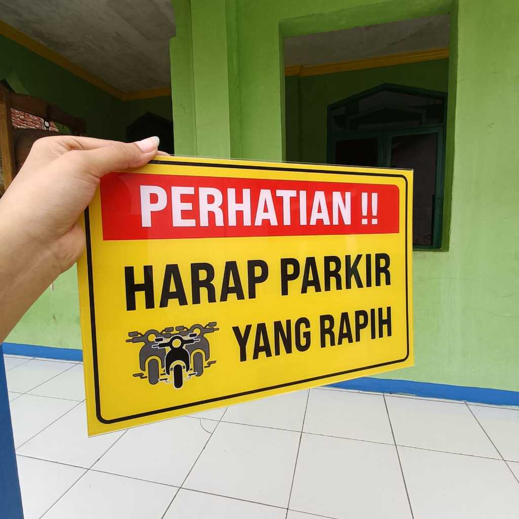 

PAPAN AKRILIK, PAPAN PERHATIAN - HARAP PARKIR YANG RAPIH, AKRILIK CUSTOM, FREE DESAIN ( A 537 )
