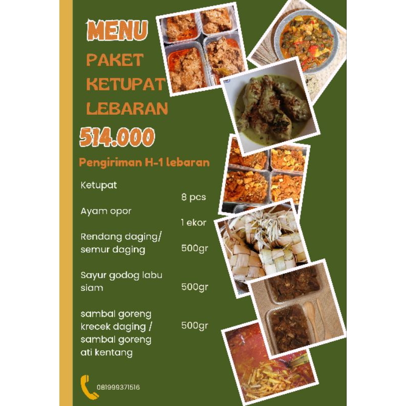 

PAKET / HAMPERS KETUPAT LEBARAN. dikirm H-1 lebaran