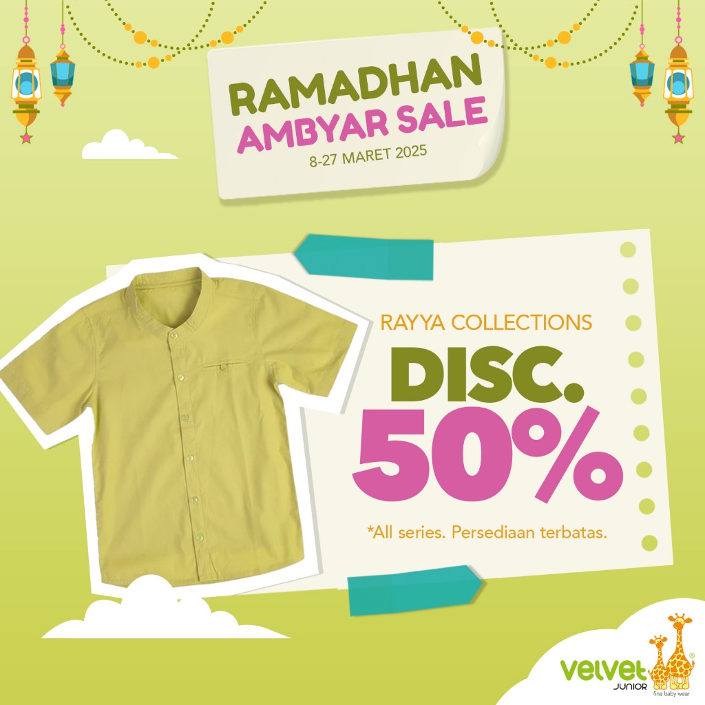 Velvet Junior Baju Anak Rayya Collection Koko Series - Maheer Kemeja