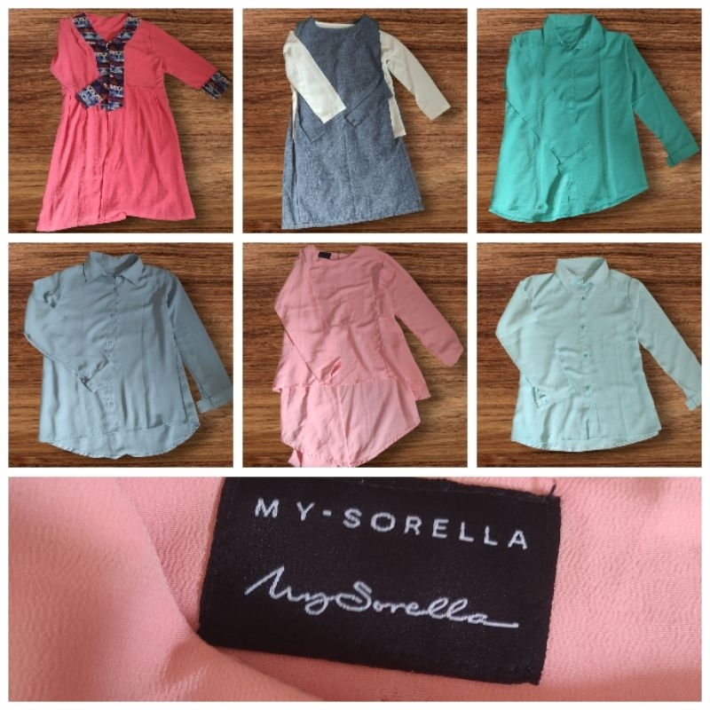 Preloved Blouse My Sorella hijau mint size L