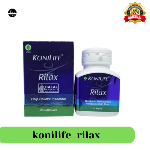 Konilife Rilax 30 Kapsul Gangguan Sulit Tidur ashwagandha relaksasi