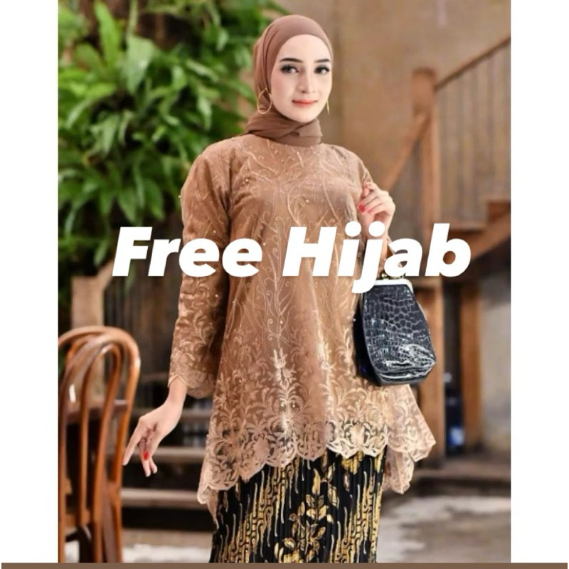 FREE HIJAB//Kebaya Azkia//Kebaya wisuda//Kebaya Modern Kebaya
