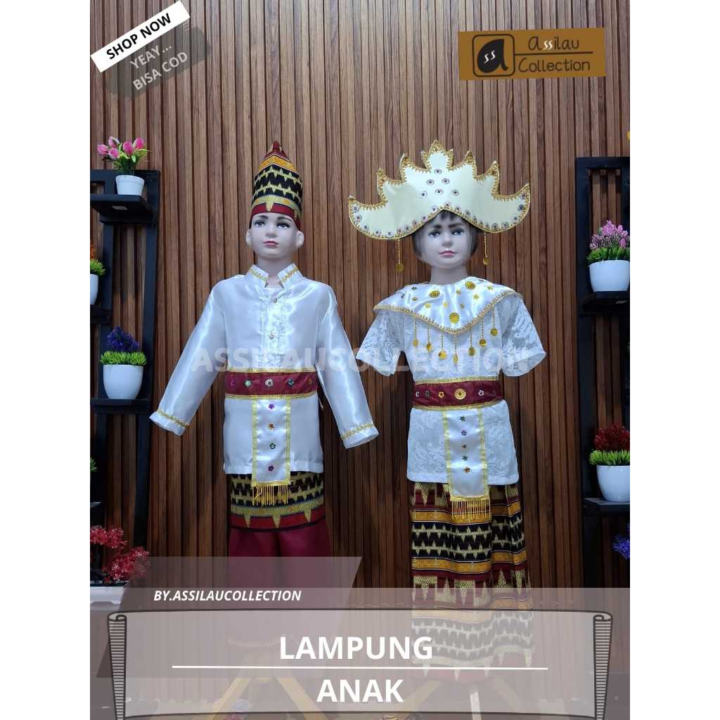 Baju Adat Lampung Anak satuan (Laki/Cewek)
