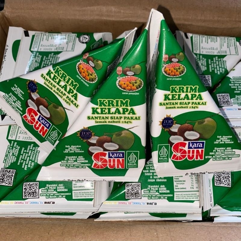 

Sun Kara Santan Kelapa Krim Kelapa 65 ml Ready