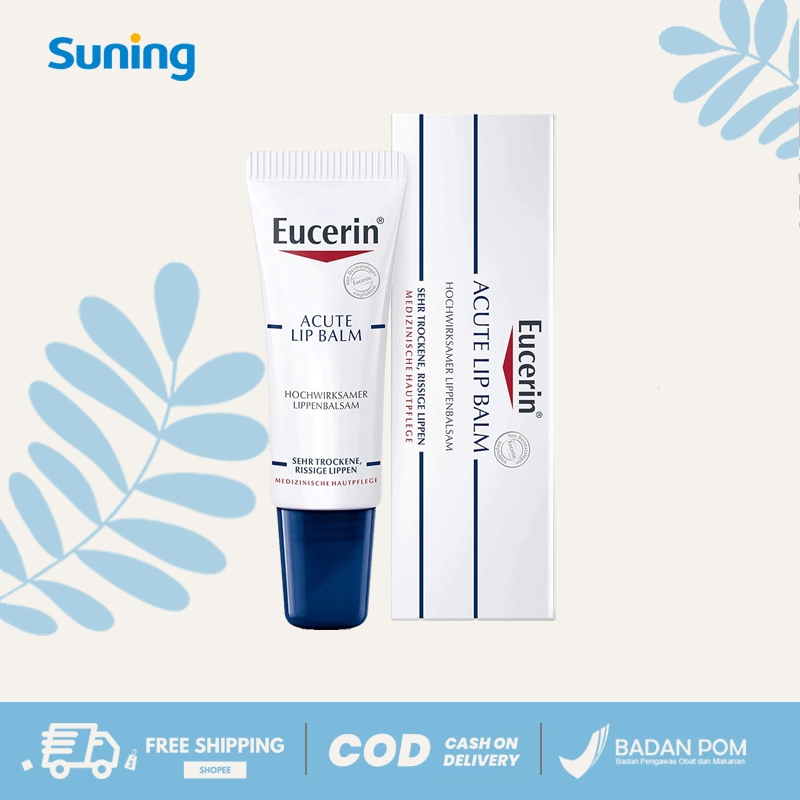 Eucerin Dry Skin Calming Lips Balm 10ml, Eucerin Indonesia Official Store, Lip Balm Eucerin, Lip Bal