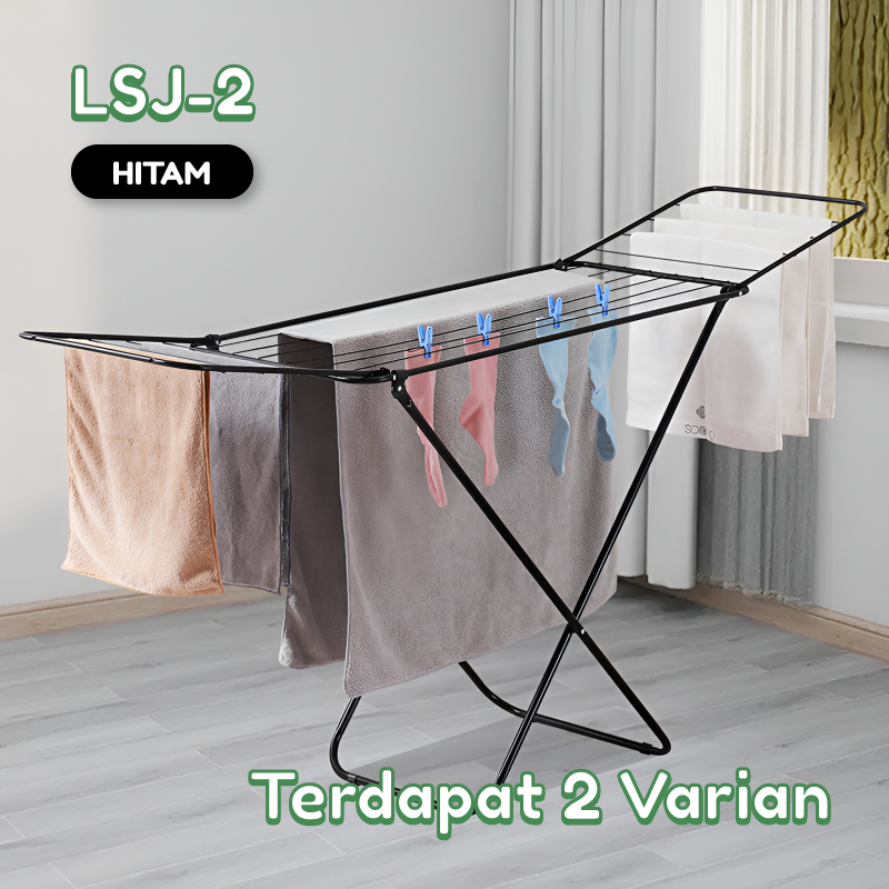 Rak Jemuran Handuk Jemuran Baju Lipat Jemuran Pakaian Tahan Karat - Jemuran Lipat Minimalis