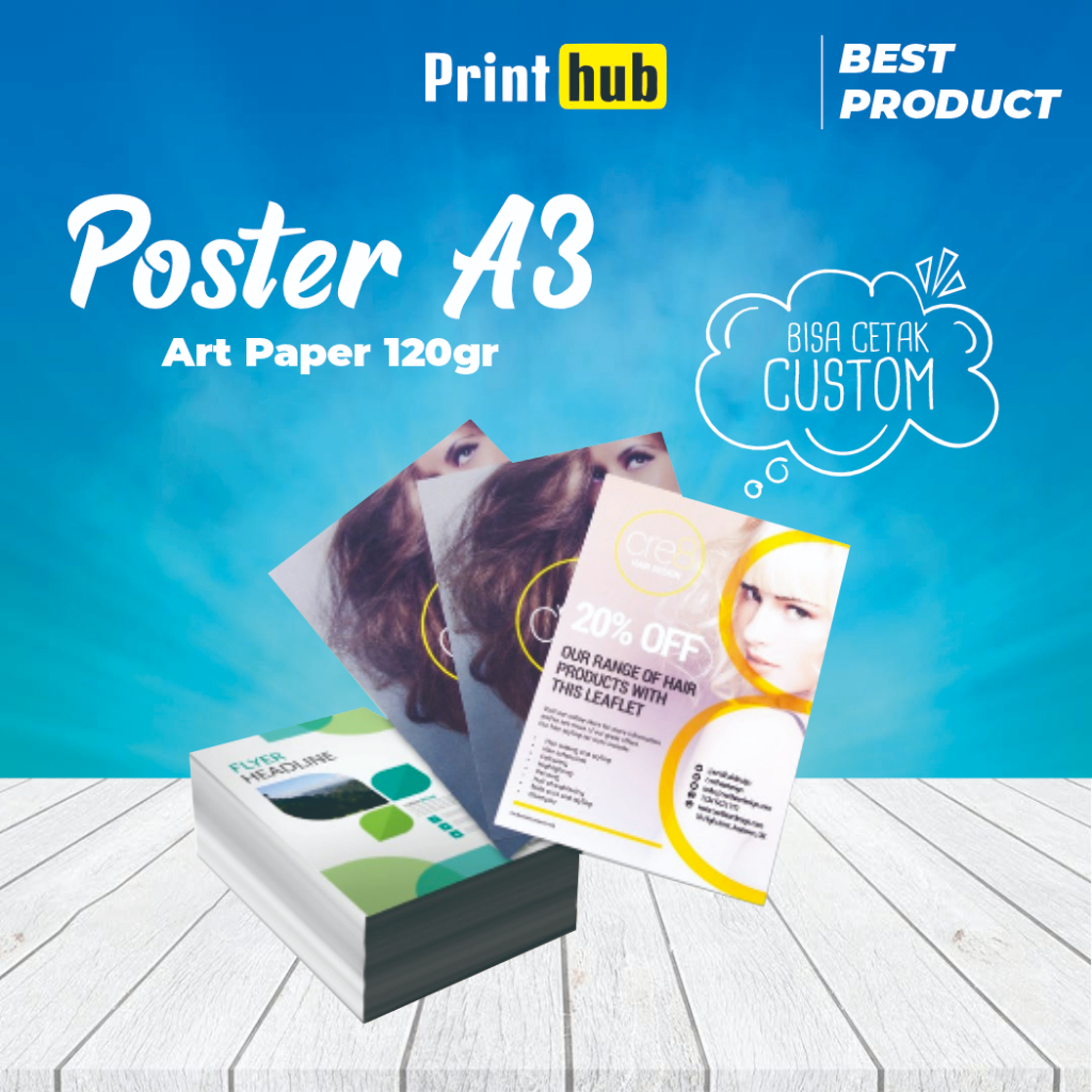 

Cetak Art paper A3 Murah / Cetak Poster / Cetak Flyer murah
