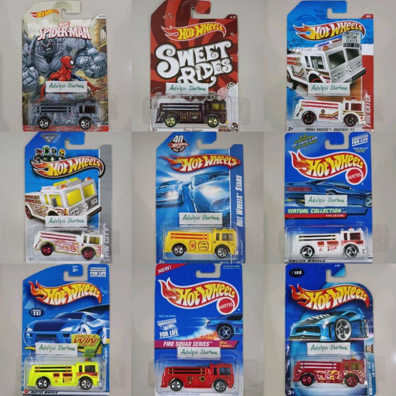 hotwheels hot wheels fire eater sweet rides hw city engine fire truck rescue pemadam kebakaran th re