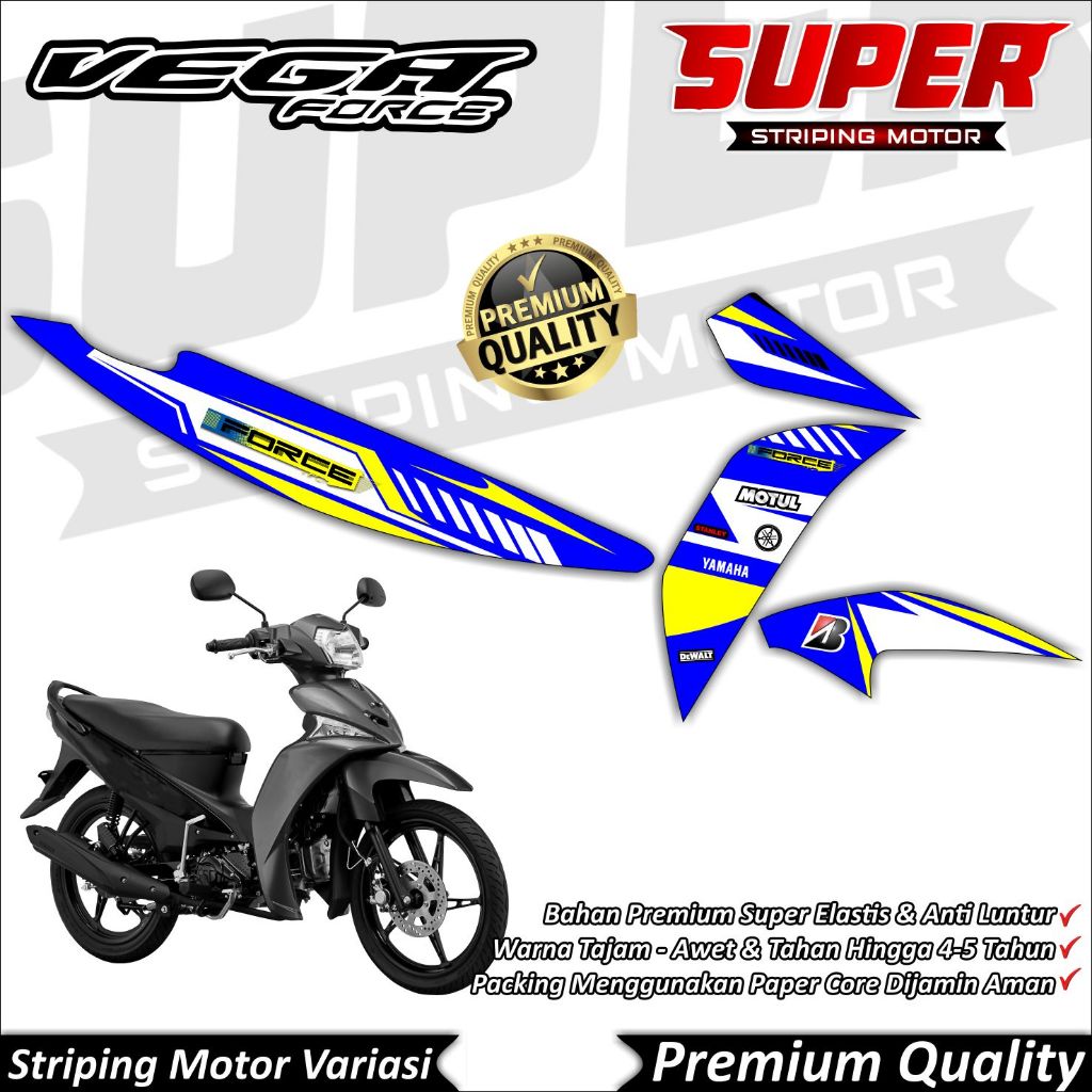 Stiker Vega Force Anti Luntur keren Striping Vega Force Striping Yamaha Vega Force Racing