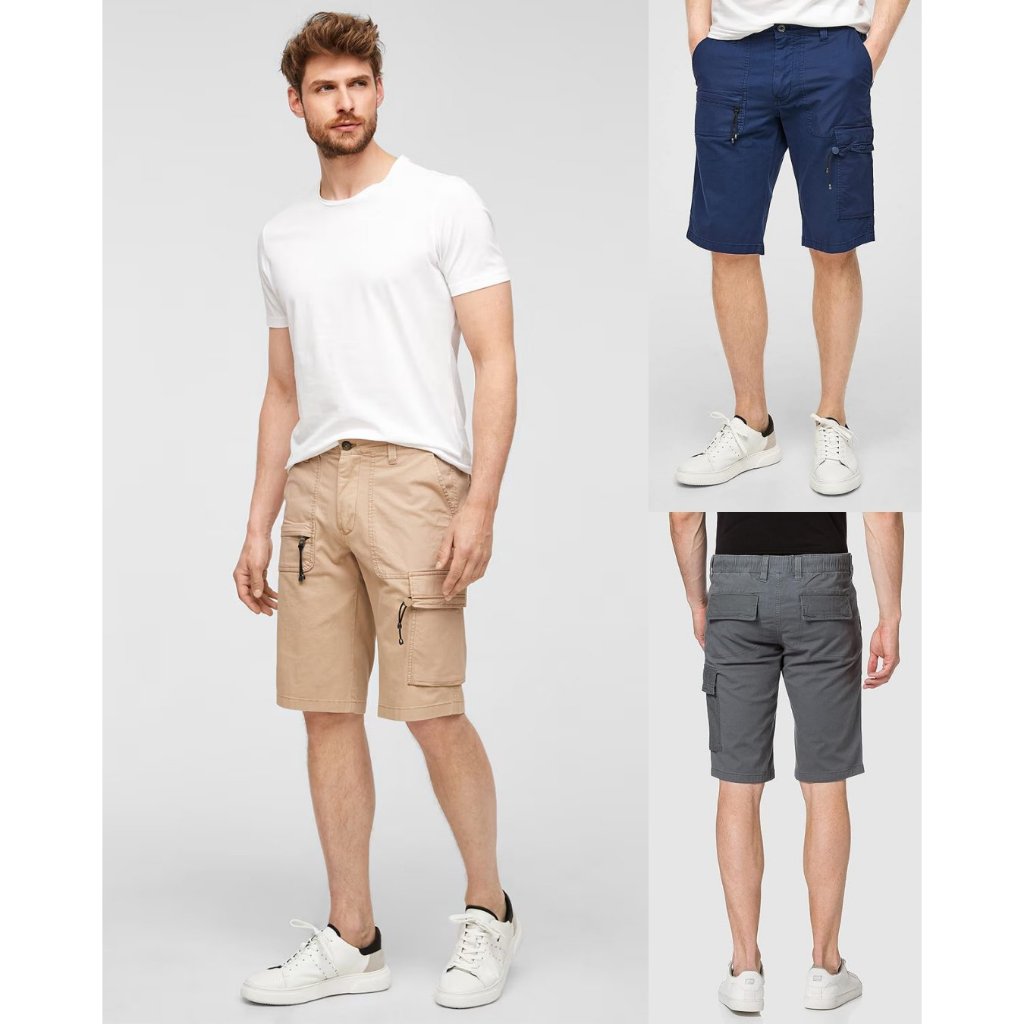 Celana Pendek Pria S.Oliver Bermuda Cargo Shorts - 7737