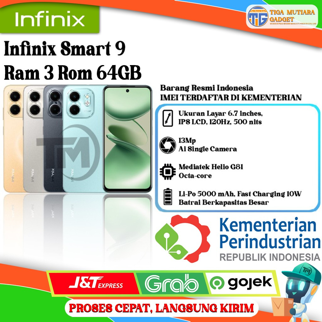 Infinix Smart 9 Ram 3/64GB | Ram 4/128GB