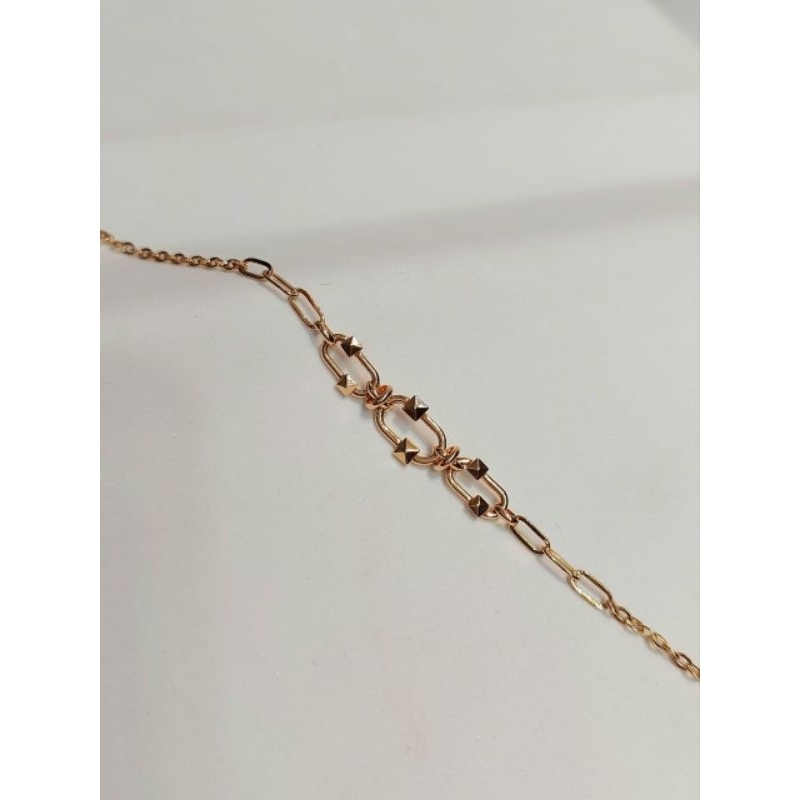 Gelang Rantai Emas Kombinasi 3.22 Gram 16K 700 (RH259)