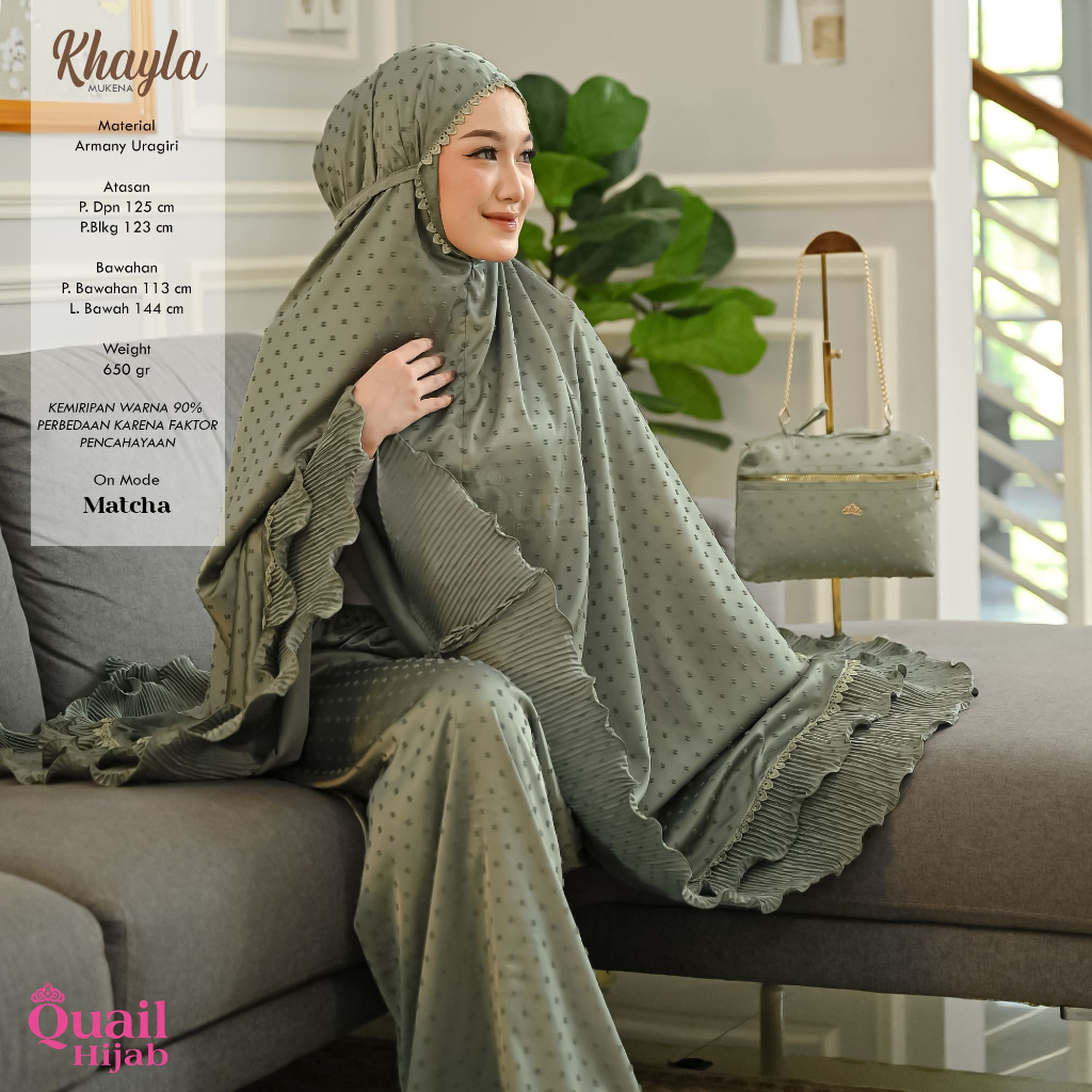 Quail Hijab - KHAYLA MUKENA EXCLUSIVE ORI QUAIL