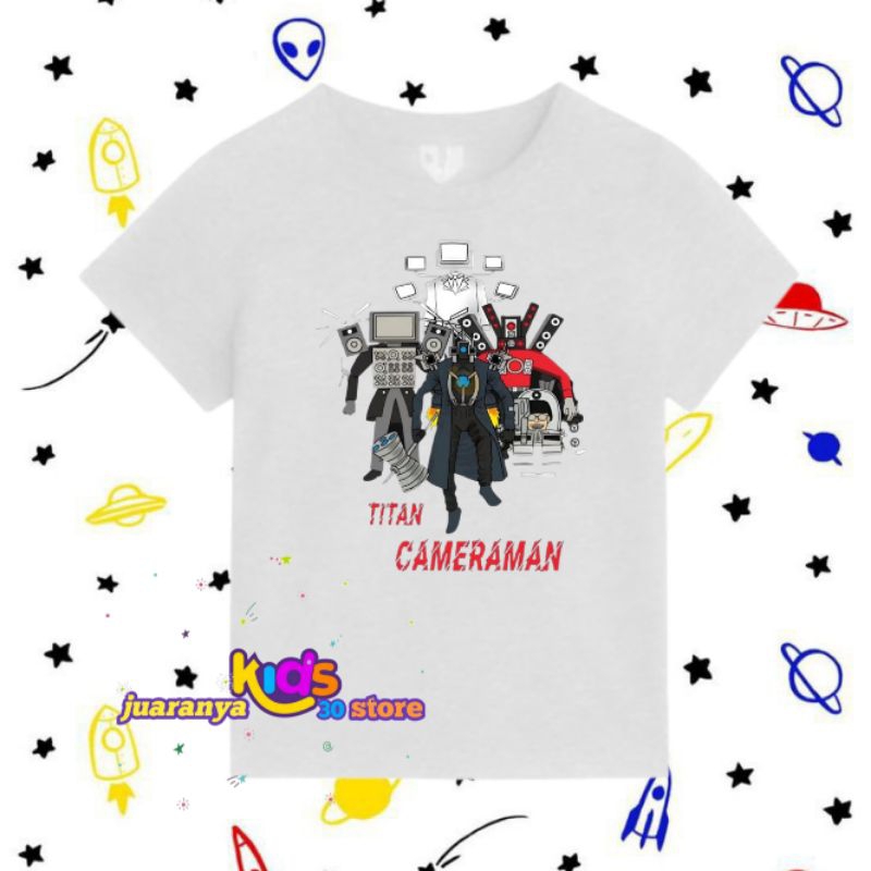 baju anak kaos anak Titan cameraman kaos anak Titan cameraman atasan baju anak laki laki perempuan