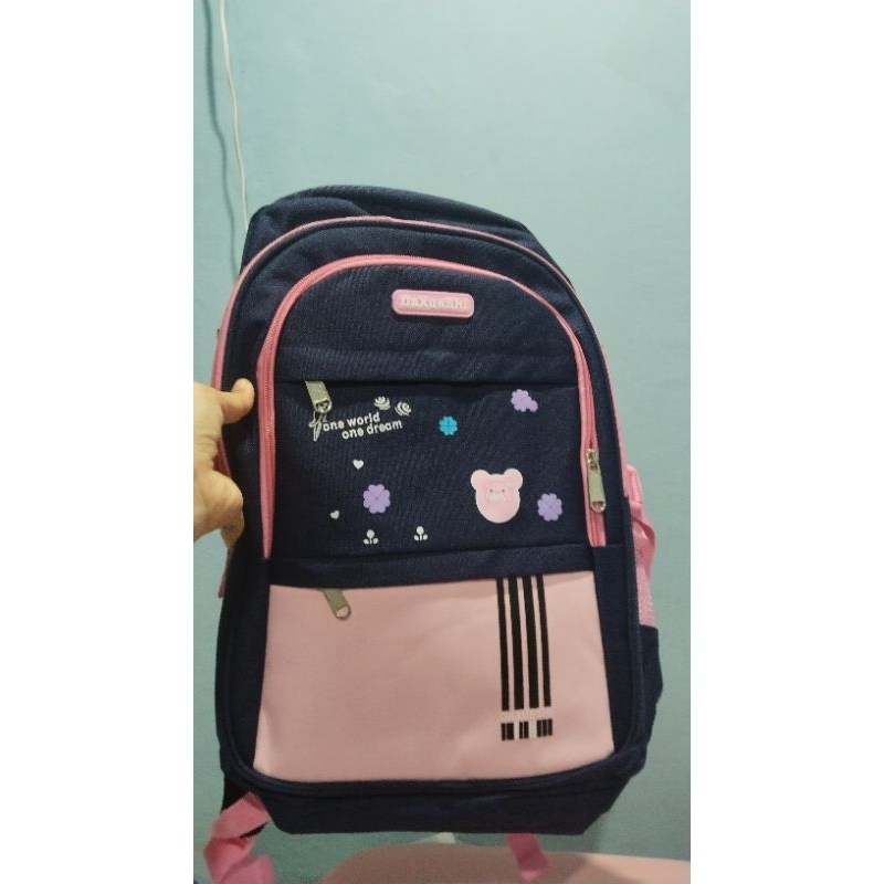 

tas pink biru besar